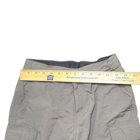 Boys sz M 8-10 Cargo synthetic shorts in dr gray adjustable quick dry adventure - Picture 5 of 6